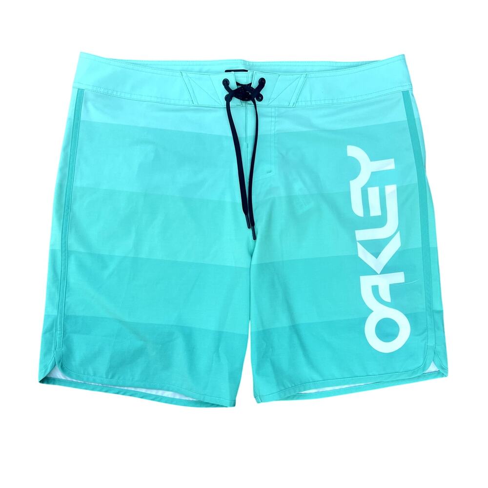 Oakley Aqua Teal Gradient Men's Board Shorts